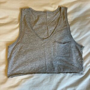 Aerie grey cropped tank top